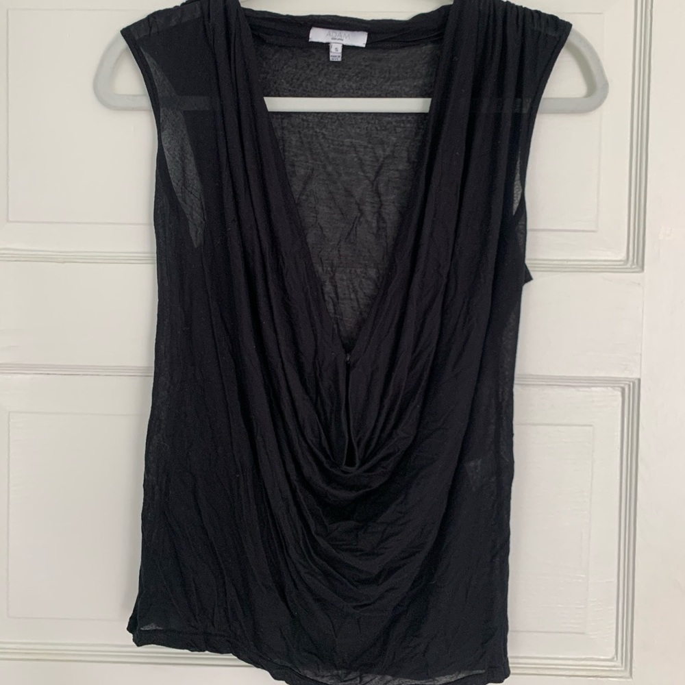 Adam black low cut tank